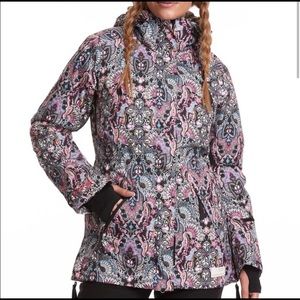 ODD MOLLY printed love avalanche ski cargo jacket